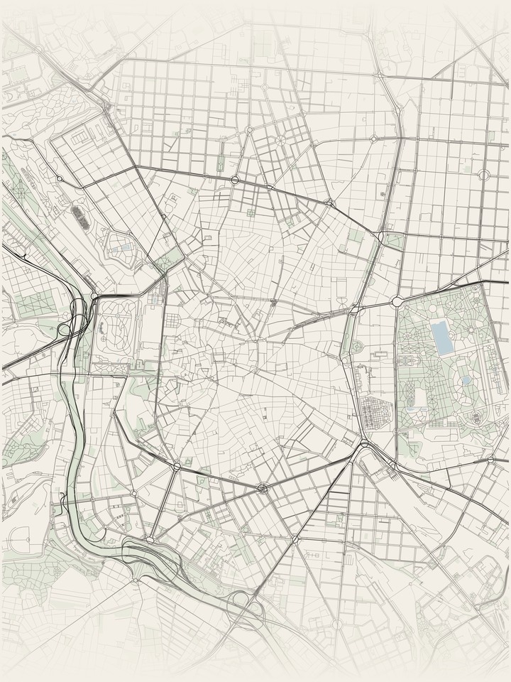Illustrative map background; make a preview to see your exact city