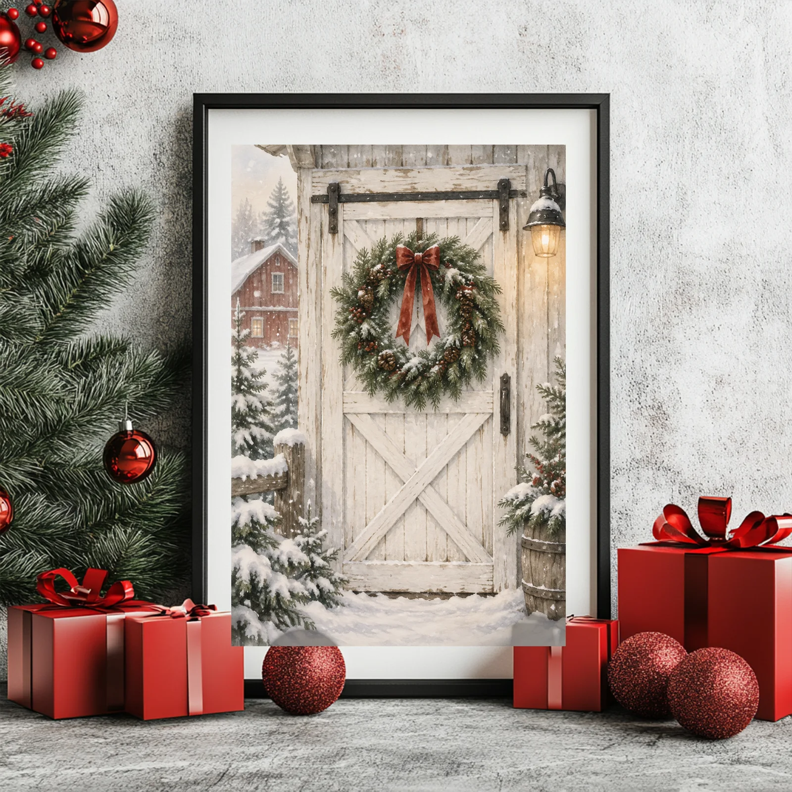 Christmas Farmhouse Set printable wall art