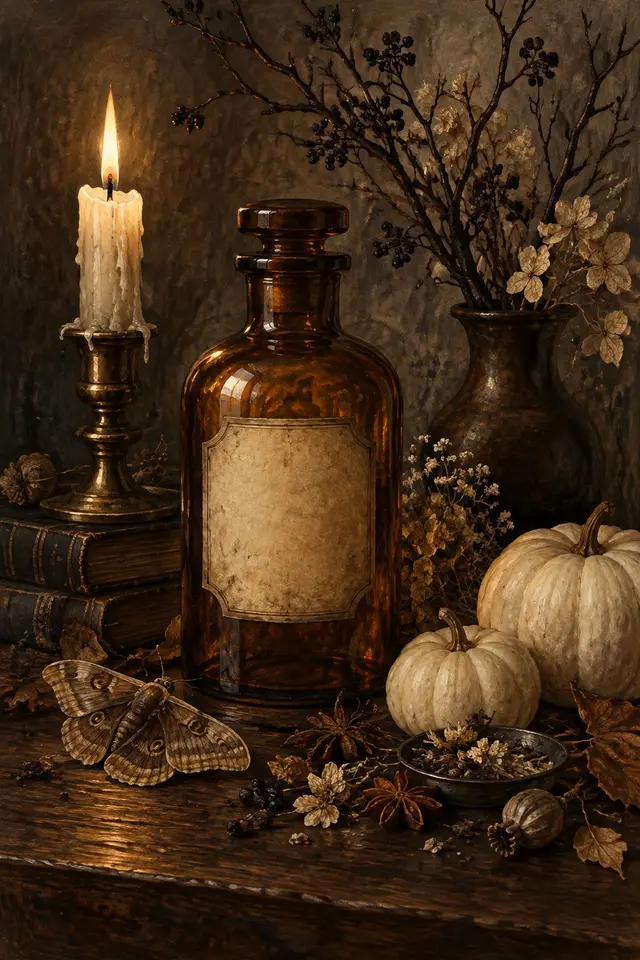Halloween Apothecary Still Life Prints - Print 1 artwork
