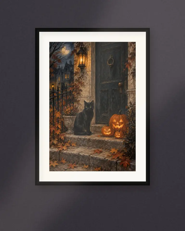 Vintage Halloween Evening Prints - Room view 3