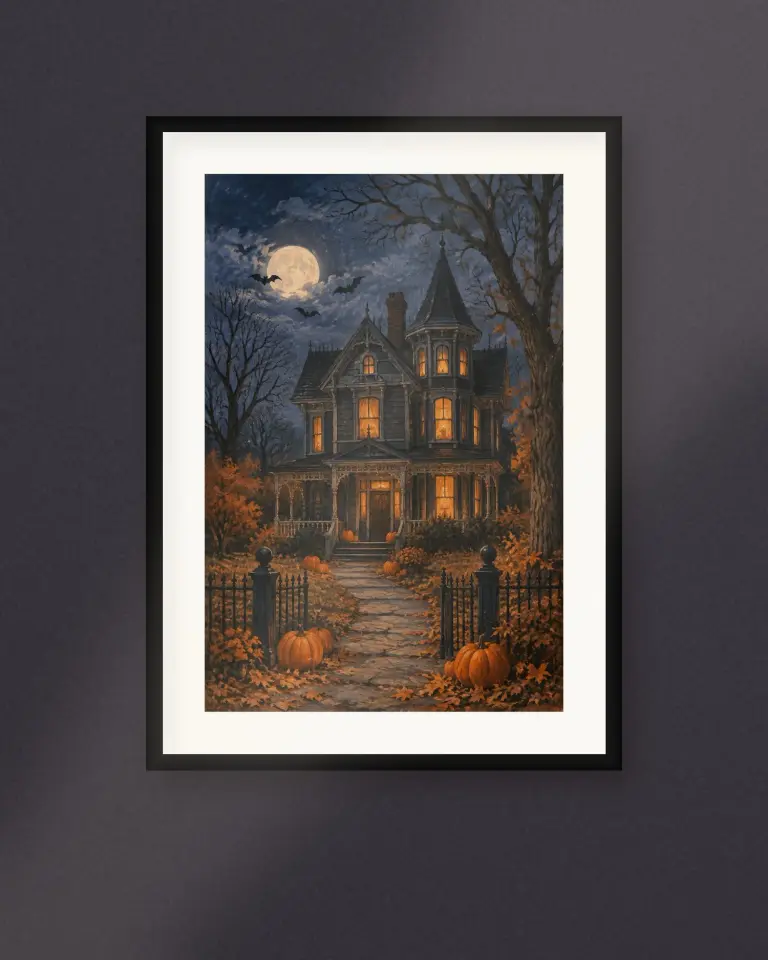 Vintage Halloween Evening Prints - Room view 5
