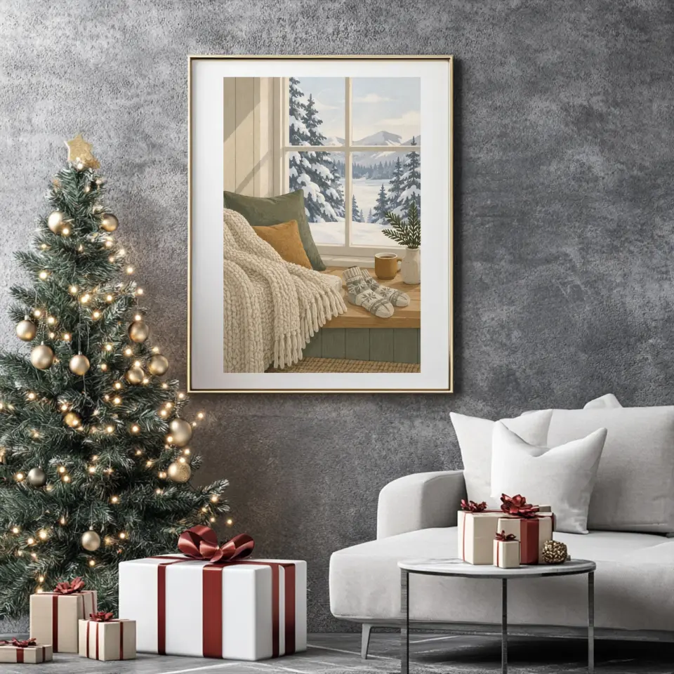 Nordic Hygge Christmas printable wall art
