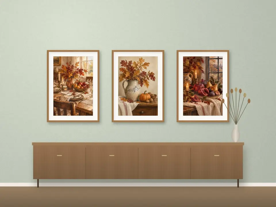 Thanksgiving Gathering Prints printable wall art