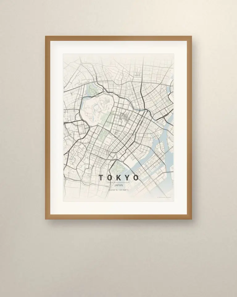 Tokyo City Map Print - Room view 1