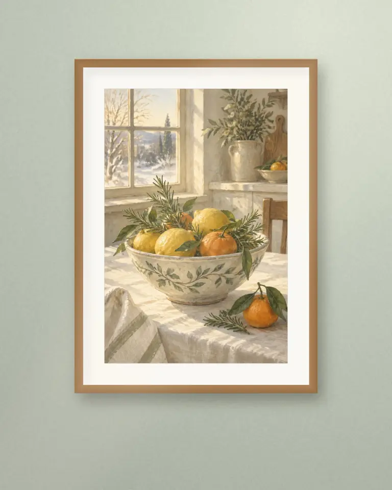 Winter Citrus Kitchen Prints - Room view 3
