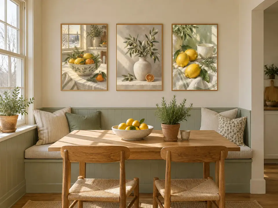 Winter Citrus Kitchen Prints - Room view 1